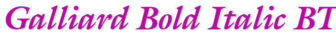 Galliard Bold Italic BT(2)
